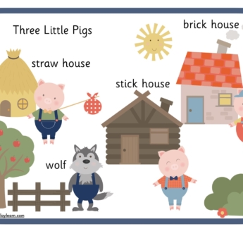 three little pig word mat