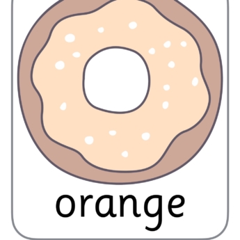 pastel coloured donuts classroom display learn colours eyfs