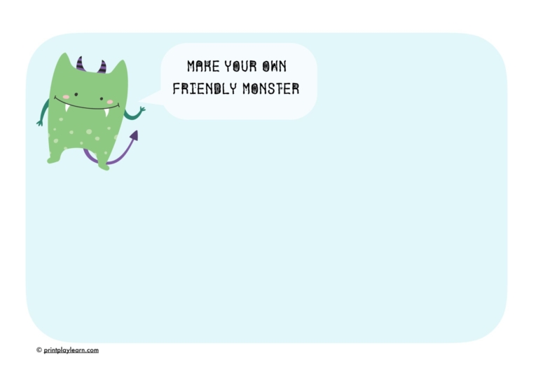 Monster Play Dough Mats (playdoh) - Printable Teaching Resources ...