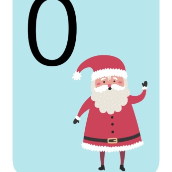 Christmas counting numbers display