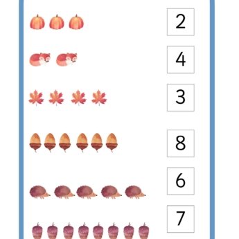 match numbers within 10 image and number