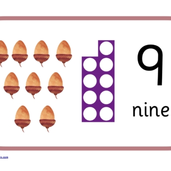 numicon numbers animals autumn posters or playdough mats