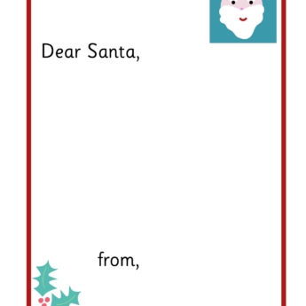 free letter to santa school primary