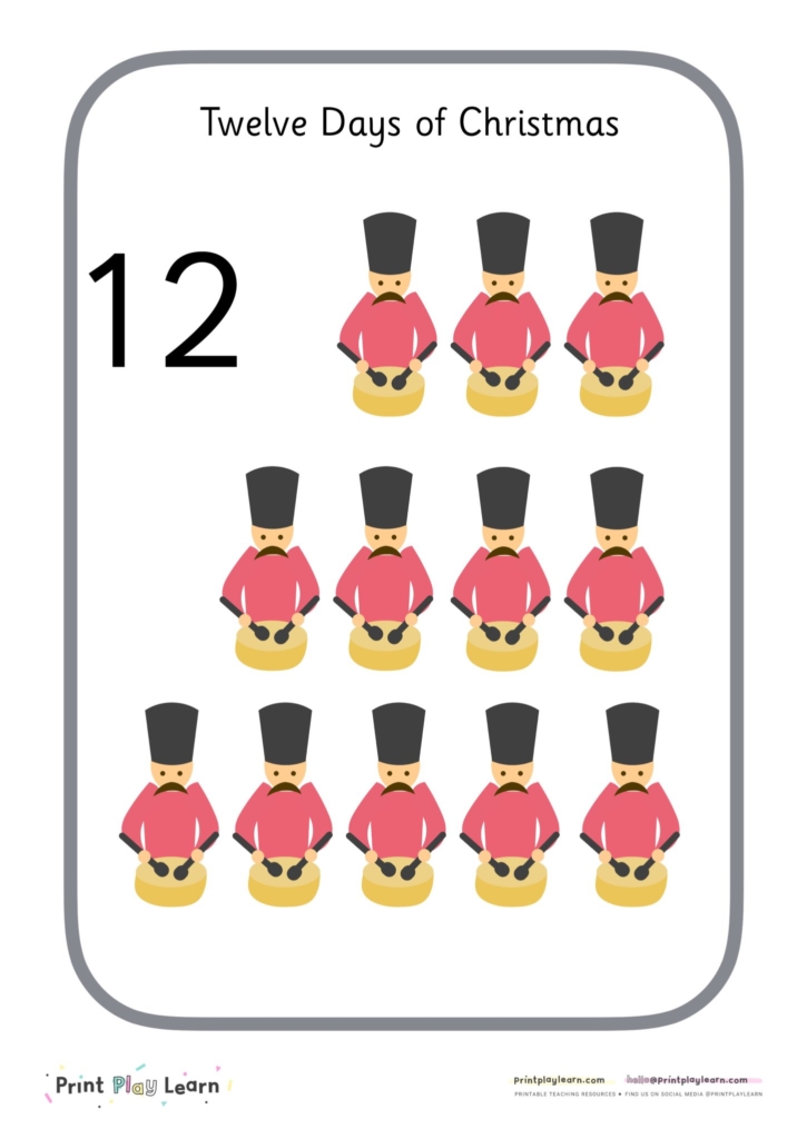 christmas numbers to print