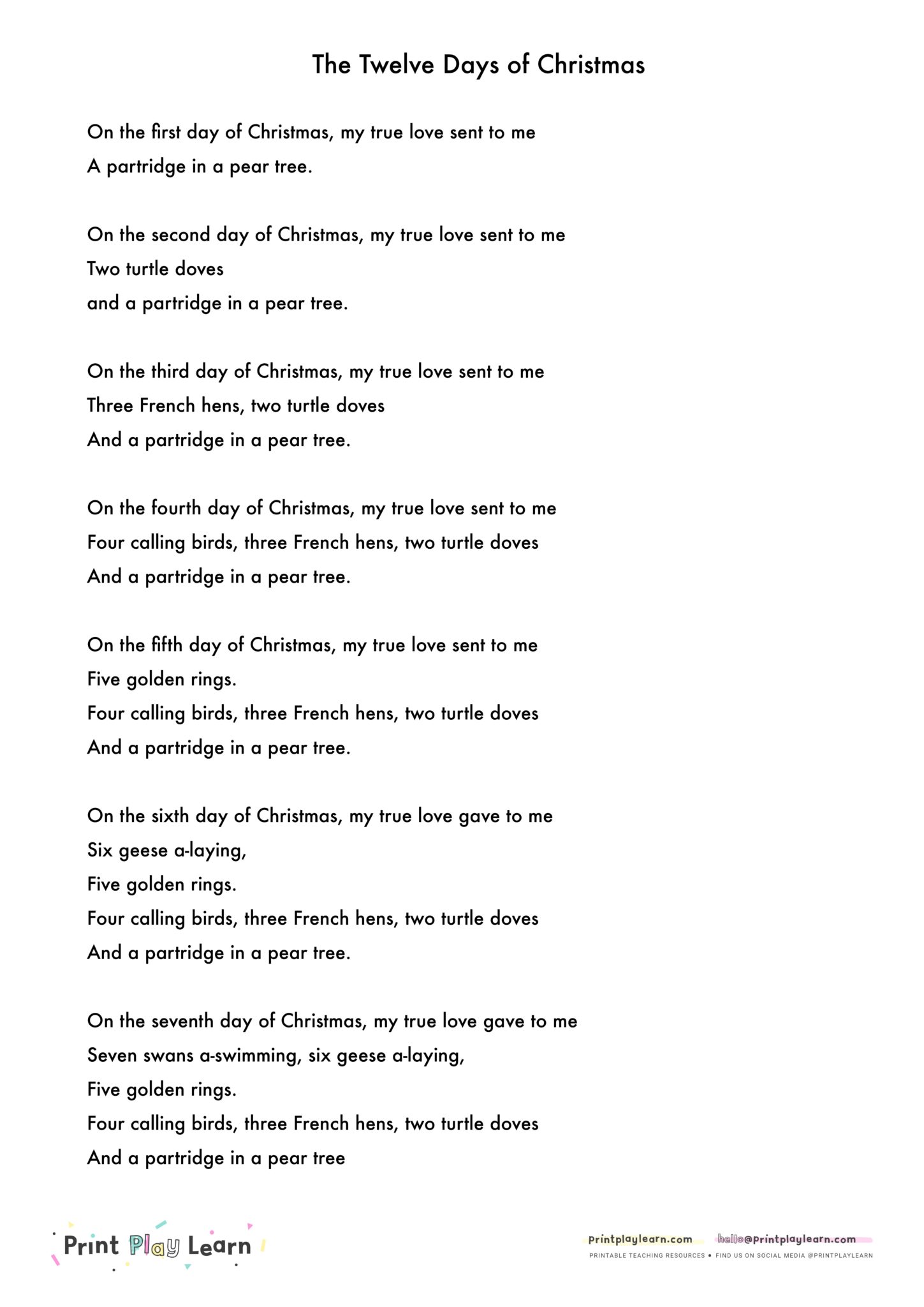 What Is The Meaning Of 12 Days Of Christmas Song