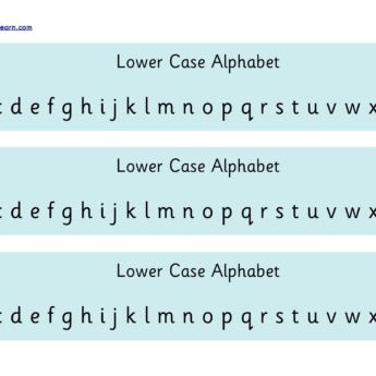 alphabet chart lower case bear