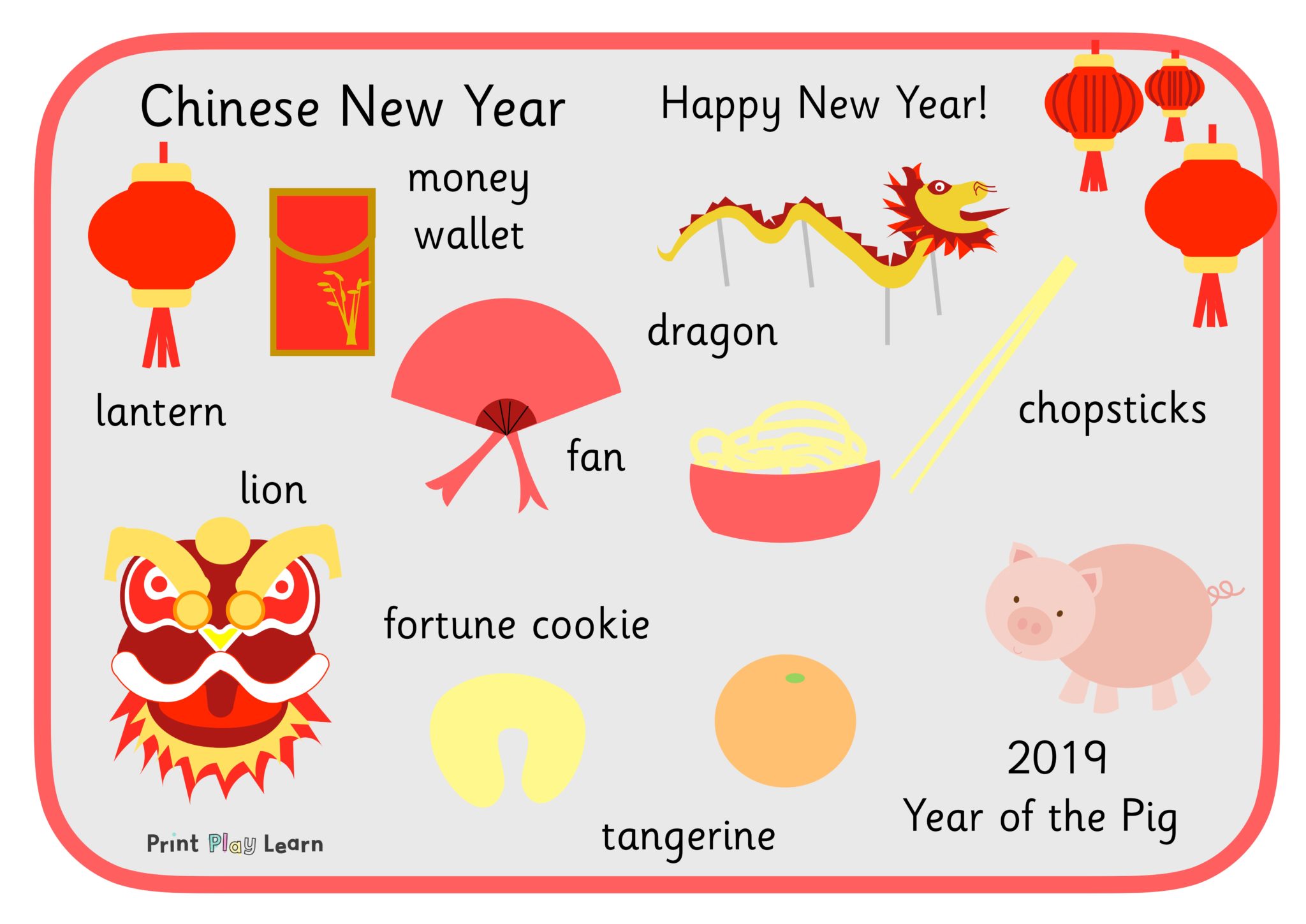 2019 год на английском. Chinese New year для детей. Chinese New year activities for Kids. Chinese New year Vocabulary. Chinese New year Words.