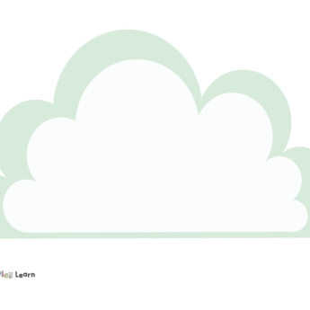 cloud writing paper template eyfs