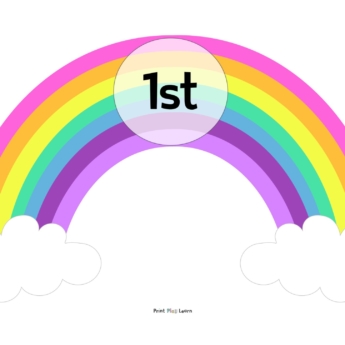 ordinal numbers on rainbows