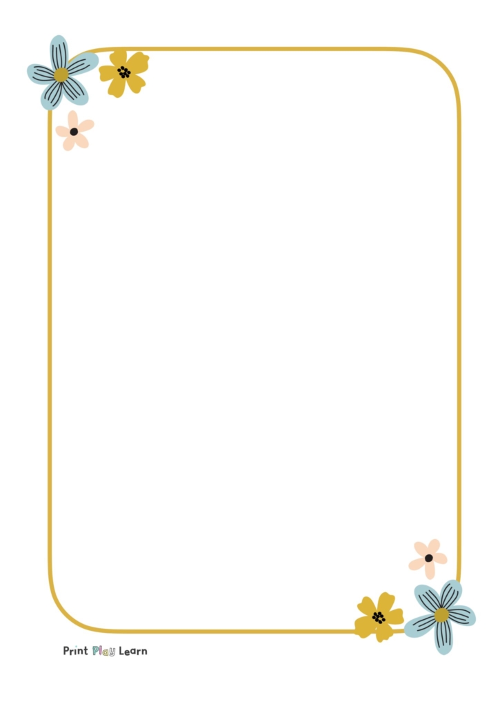 Paper Borders Printables 9 Best Images Of Free Printable Floral 