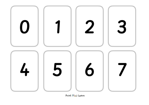 quick print number cards printable teaching resources print play learn