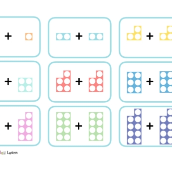 numicon doubles game for early years different boxes with numbers 1+1 and doubles