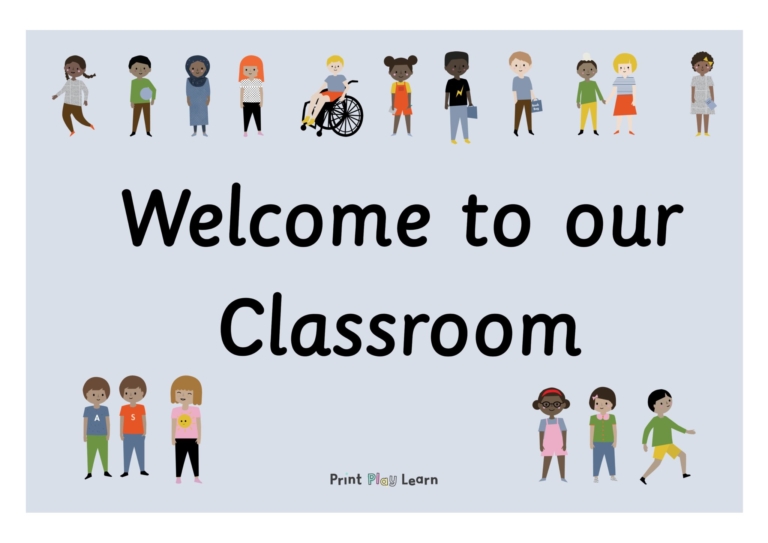 Welcome to our classroom sign - Printable Teaching Resources - Print