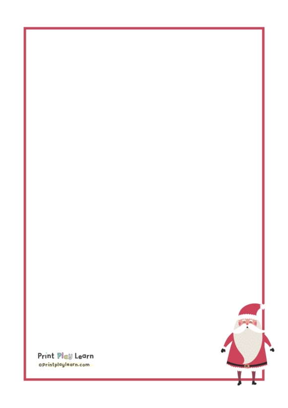 Father Christmas writing paper - Printable Teaching Resources - Print ...