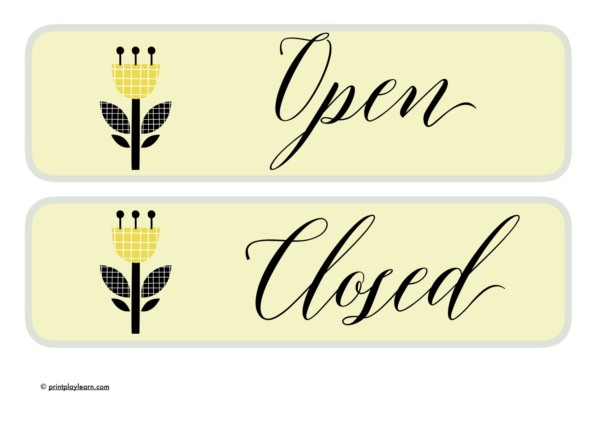 Garden Centre Open and Close Sign - Printable Teaching Resources ...