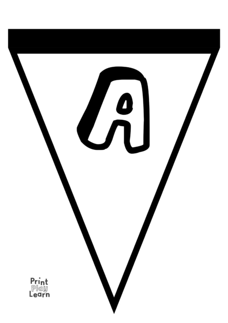 A-Z colour your own alphabet bunting - Printable Teaching Resources ...