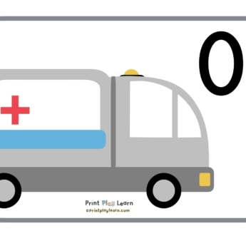 printplaylearn 10 ambulance number line