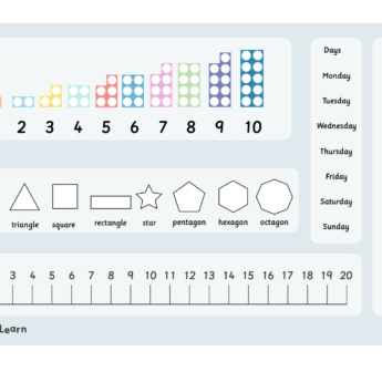 maths learning mat print play learn