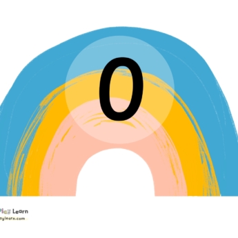 rainbow numbers 0-10 numberline print play learn