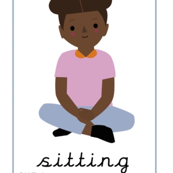 sitting posters ppl classroom prompts