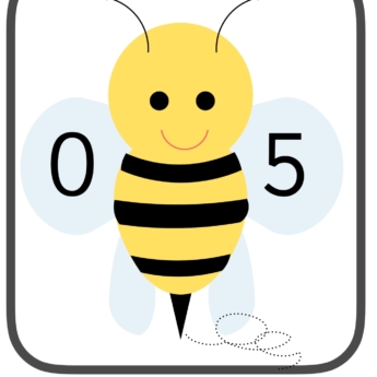 number bonds to five 5 bees printplaylearn counting posters for children