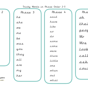 Tricky Word - mini book marks or word banks-1