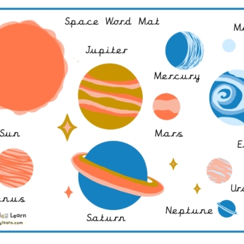 printplaylearn word mat space