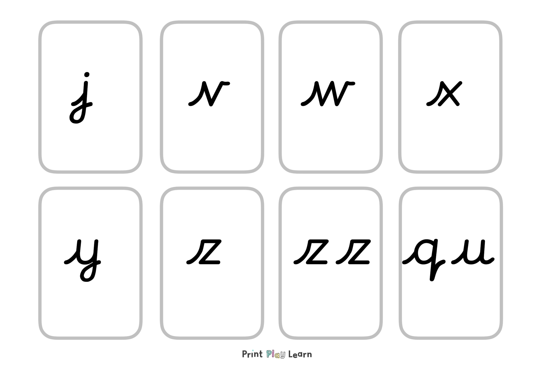 Phase 3 Cursive Letters and Sounds - Printable Teaching Resources ...