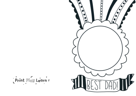 Kids Quick Print Father's Day Card - Printable Teaching Resources ...