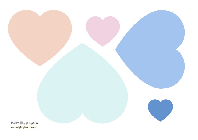 valentine hearts for kids to make patterns