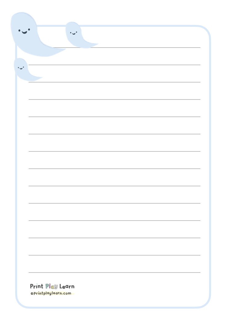 Writing Paper for children: Ghosts - Printable Teaching Resources ...