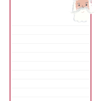 Father Christmas top right corner with lines